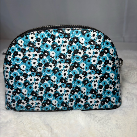 Michael Kors Jet Set Blue Floral Makeup Bag - Picture 5 of 7